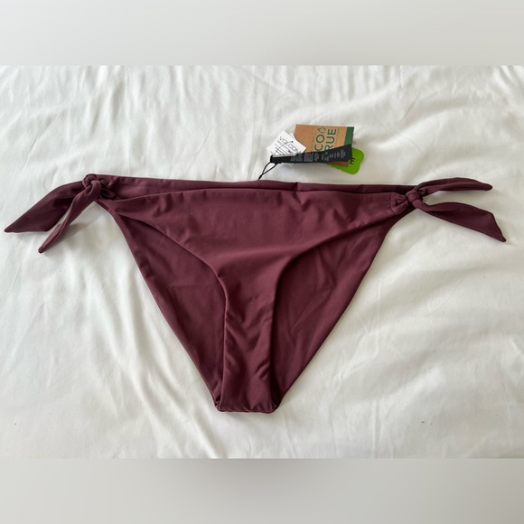 Volcom Simply Seamless Hipster Bikini Bottom Size 12 W Eggplant Purple NWT XL - Picture 3 of 8